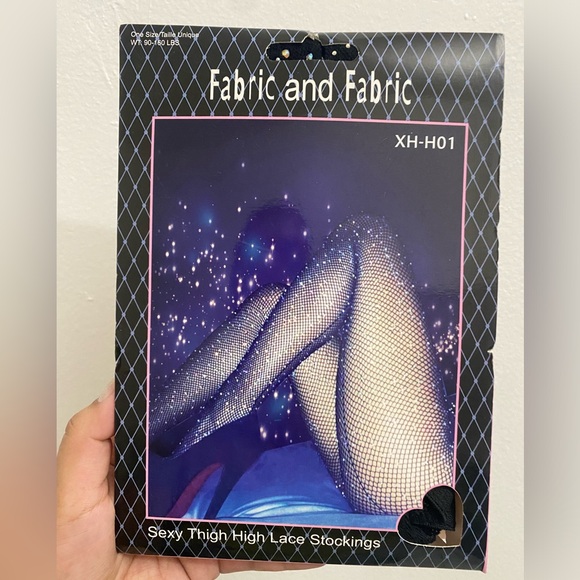 ✨NWT✨ Black Rhinestone Fishnets ✨ - Picture 4 of 5